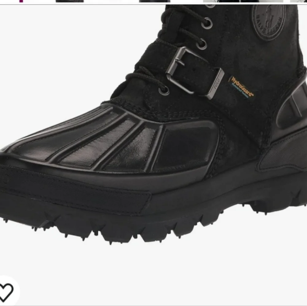POLO RALPH LAUREN OLSO HIGH BT WP LEATHER BOOTS SZ 7D - Picture 4 of 16